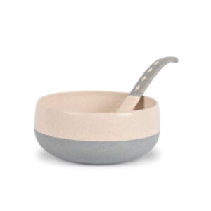 Eha Set of 4 Earth-Friendly Soup Bowls with Spoons 250ml-Multi
