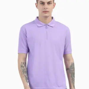 Caslay Sustainable Organic Quick Dry Polo T-Shirt -Lavender