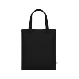 Oblique Birch Cotton Tote Bag-Black