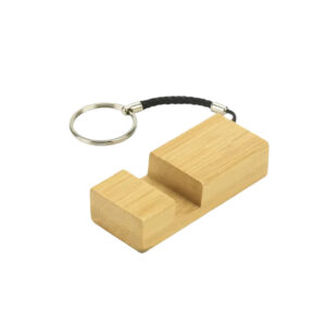 Urban Gear Bamboo Phone Holder Keychain-Natural