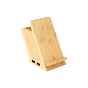 Wangari Maple Wireless Charger and Pen Stand-Natural