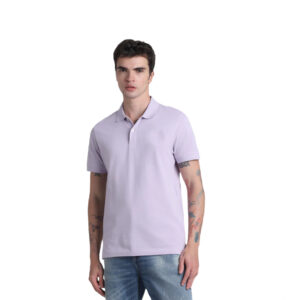 Jack And Jones Plain Polo T Shirt-Purple