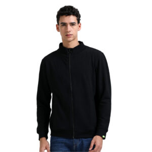 Caslay Sustainable High Neck Jacket-Black