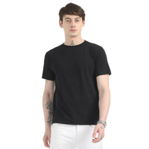 Caslay Sustainable Organic Crew Neck T-Shirt - Black