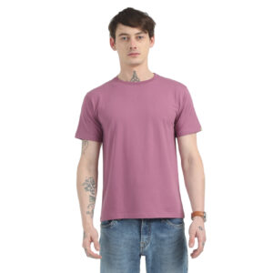 Caslay Sustainable Organic Crew Neck T-Shirt -Purple