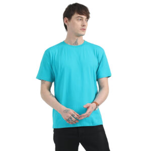 Caslay Sustainable Organic Crew Neck T-Shirt -Teal