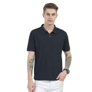 Caslay Sustainable Organic Quick Dry Polo T-Shirt -Elephant Grey