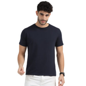 Caslay Sustainable Sweat Tee- Navy Blue
