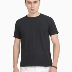 Caslay Sustainable Crew Neck T-Shirt - Charcoal Melange