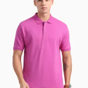 Caslay Sustainable Organic Polo Neck T-Shirt -Willow