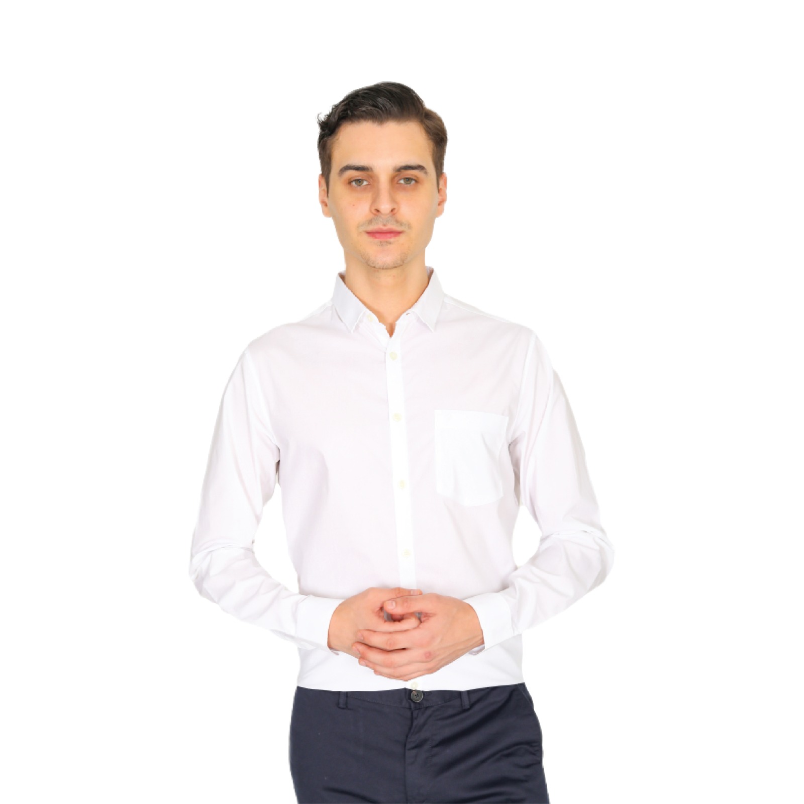 Indian Terrain Poplin Shirt -White
